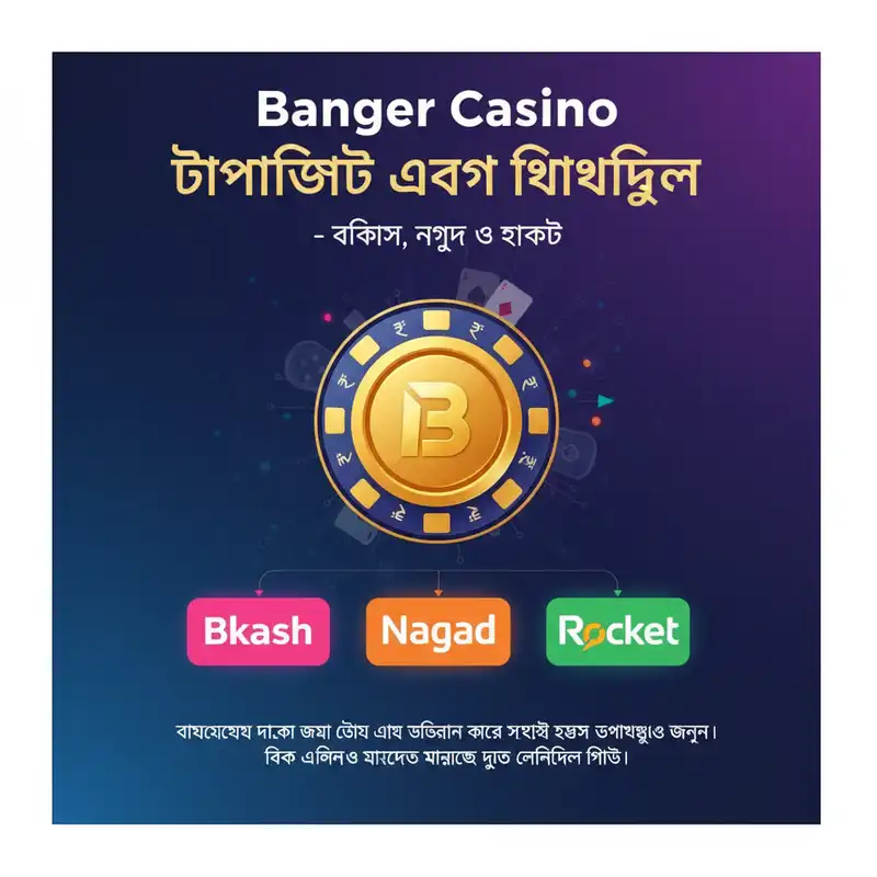 Banger Casino পেমেন্ট মেথড বিকাশ নগদ রকেট